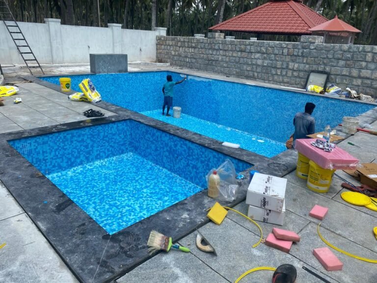 swimming pool renovation and repair work in Coimbatore